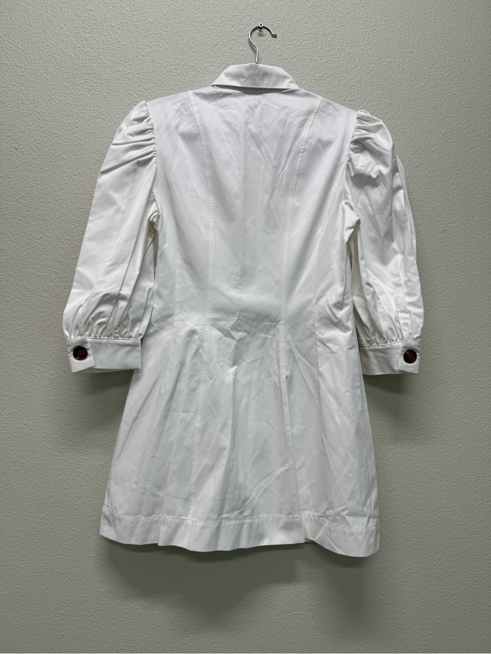 NWT Petersyn Violetta Long Sleeve, Button-Front Dress in Cloud, Size Small - Picture 6 of 15